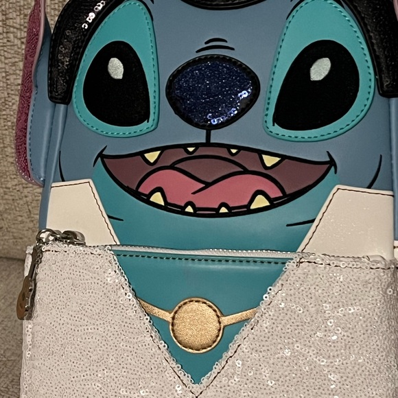 BNWT Loungefly Sequin Stitch Elvis Disney Books a Million Exclusive Backpack - Picture 10 of 11